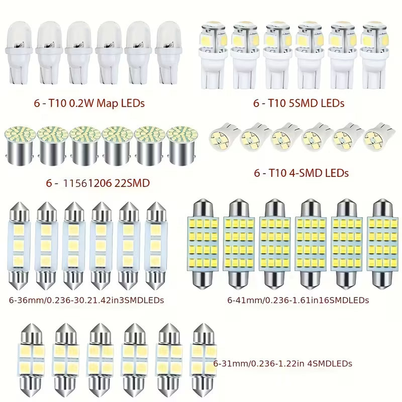 42 DB-os LED IZZÓ KÉSZLET AUTÓBA