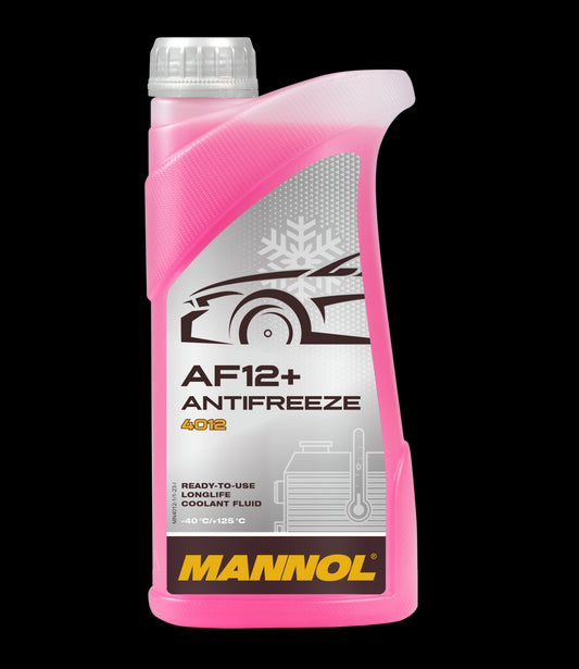 Fagyálló folyadék piros 1L MANNOL Antifreeze AF12+ (-40 °C) Longlife 4012