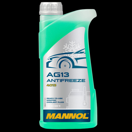 Fagyálló folyadék zöld 1L MANNOL Antifreeze AG13 (-40 °C) Hightec 4013