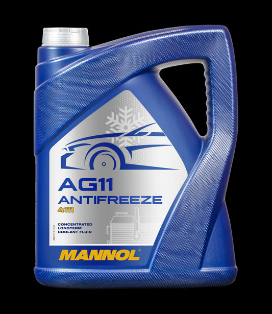 Fagyálló folyadék kék 5L MANNOL Antifreeze AG11 Longterm 4111
