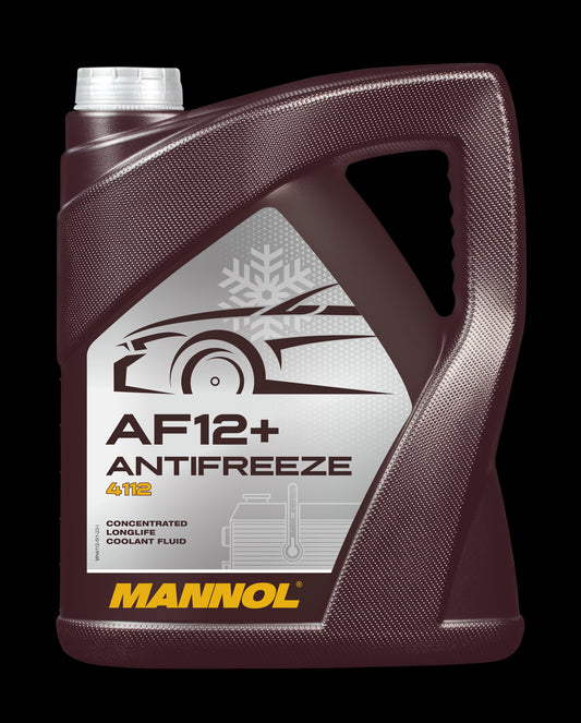 Fagyálló folyadék piros 5L MANNOL Antifreeze AF12+ Longlife 4112