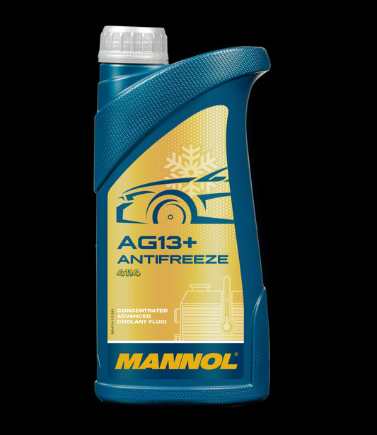 Fagyálló folyadék sárga 1L MANNOL Antifreeze AG13+ Advanced 4114