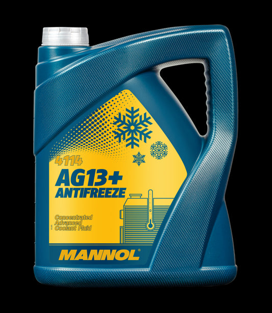 Fagyálló folyadék sárga 5L MANNOL Antifreeze AG13+ Advanced 4114